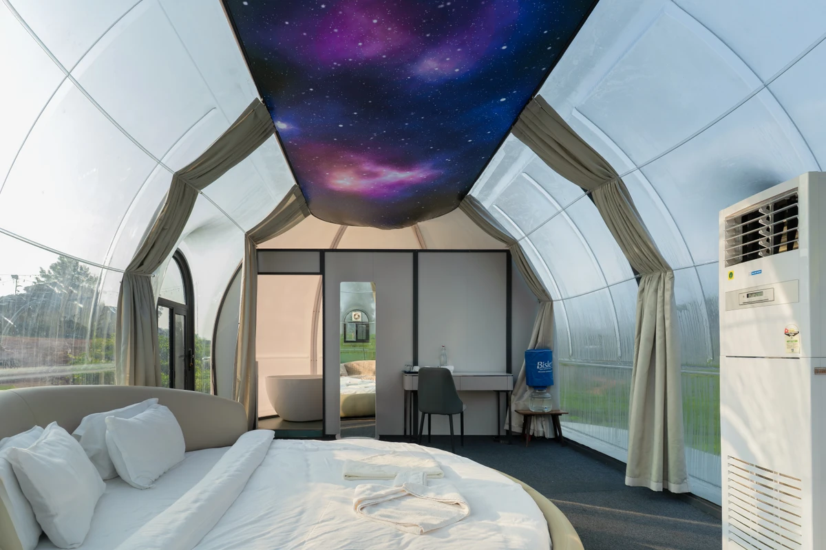 Scenic View from Dome Stay Charming view from the dome stay, a top choice for luxury resorts in wayanad
