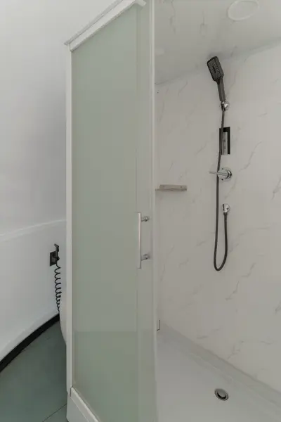 Modern toilet in side the luxury dome glamping suite, ideal for wayanad resort booking