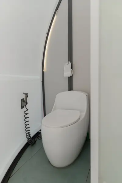 Deluxe bathroom inside the romantic dome glamping suite, ideal for wayanad resort booking