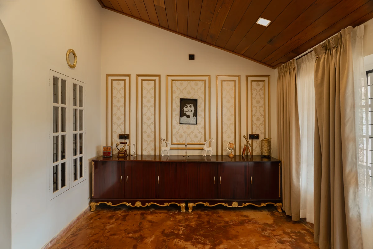 Sunlit Reading Corner in Private Suite Sunlit reading corner inside the private suite of british bungalow wayanad
